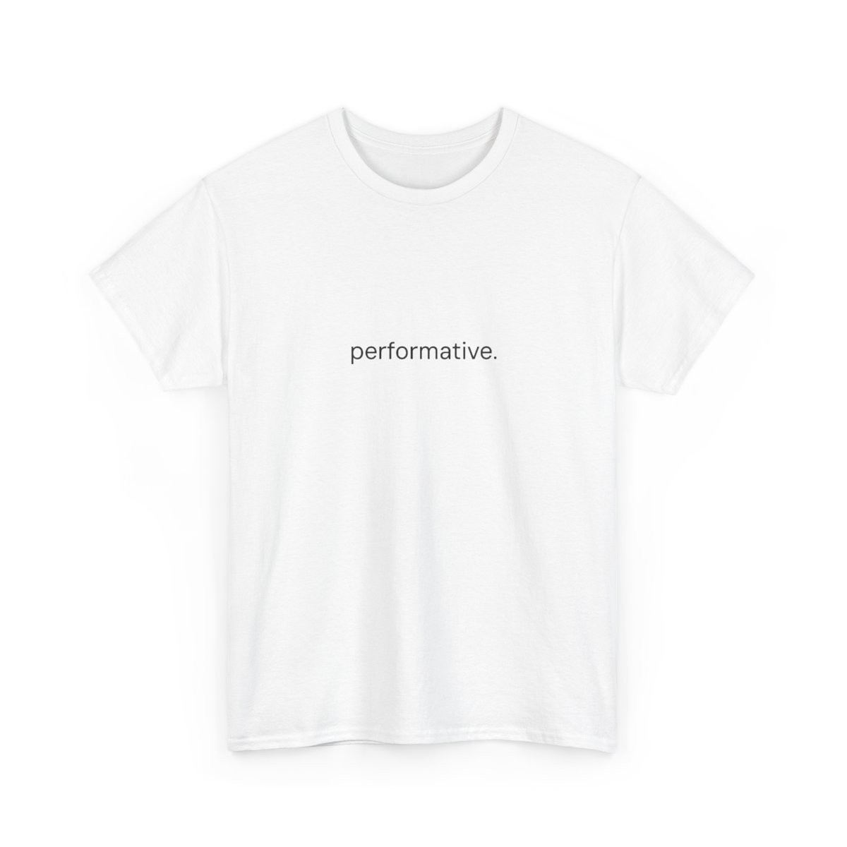 Cotton T-Shirt with the performative. wordmark